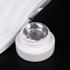 Silver Nail Gel Polish Metallic Mirror Effect Soak Off Painting Gel
