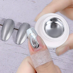 Silver Nail Gel Polish Metallic Mirror Effect Soak Off Painting Gel