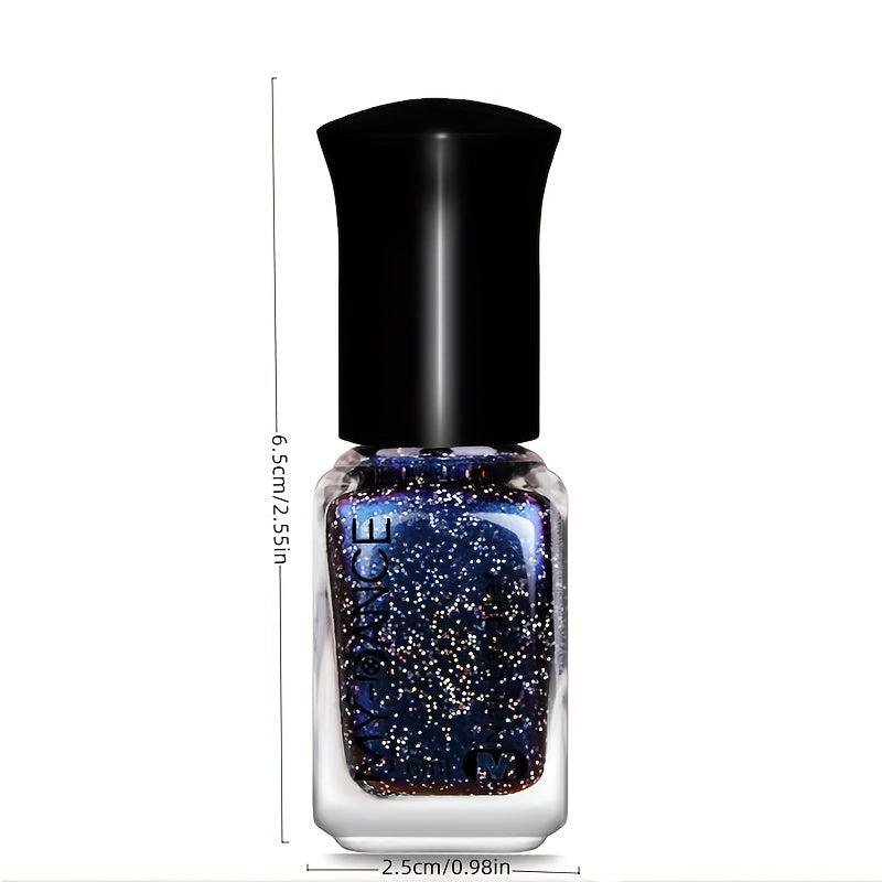 6ML Gradient Nail Polish Magnetic Nail Polish Colorful Reflective Sparkling