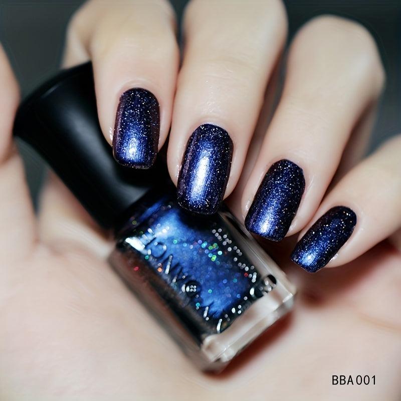 6ML Gradient Nail Polish Magnetic Nail Polish Colorful Reflective Sparkling