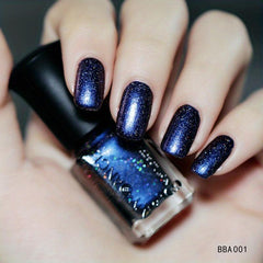 6ML Gradient Nail Polish Magnetic Nail Polish Colorful Reflective Sparkling