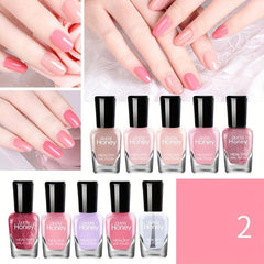 10pcs Water-Based Peelable Nail Polish Set