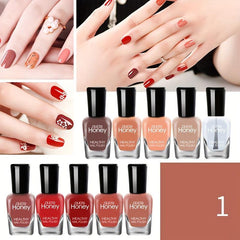 10pcs Water-Based Peelable Nail Polish Set