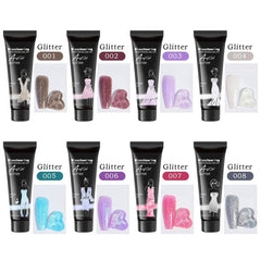 8 Color DIY Gel Nail Polish Set Long Lasting Easy to Apply