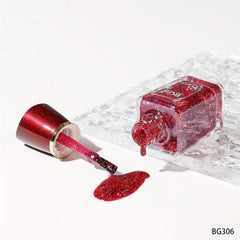 14ml Mesh Red Pop Non-Peeling Nail Polish