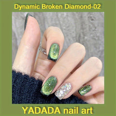 6pcs 10ml Reflective Glitter Cat Eye Gel Nail Polish Kit