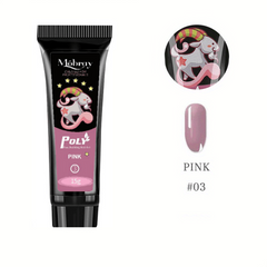 Pink Poly Nail Gel for Nail Art and Thickening