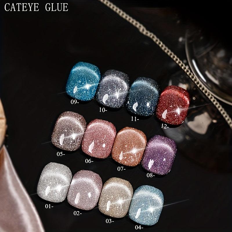 Y2K Cat Eye Gel Nail Polish for Salon Nail Art at Home