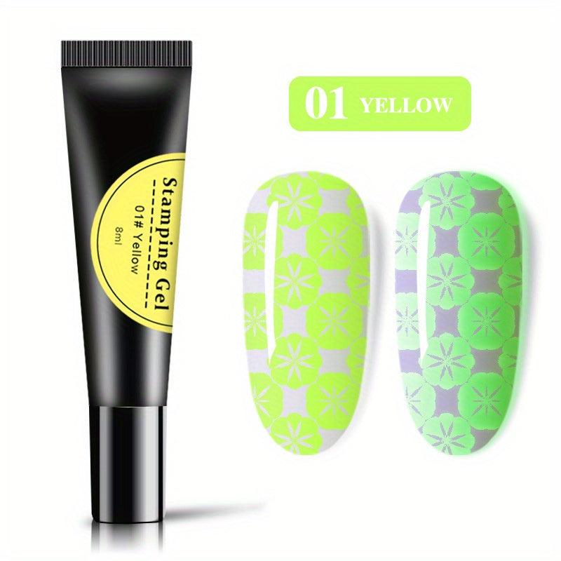 Matte Fluorescent Gel Polish 6 Colors Home Nail Art DIY