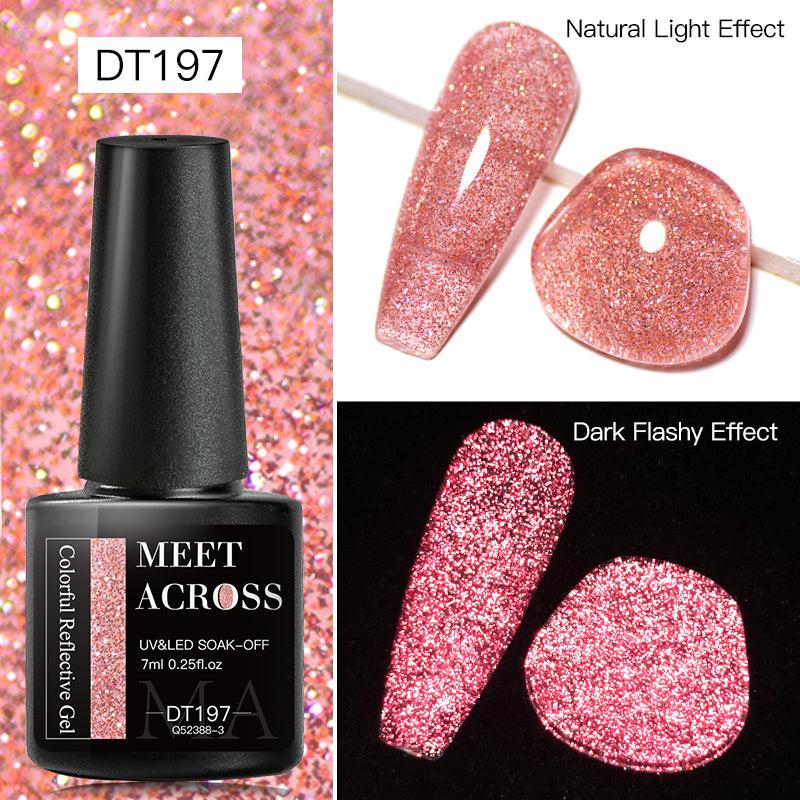 7ml Reflective Glitter Gel Nail Polish Sparkling Diamond Gel Polish