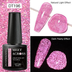 7ml Reflective Glitter Gel Nail Polish Sparkling Diamond Gel Polish