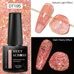 7ml Reflective Glitter Gel Nail Polish Sparkling Diamond Gel Polish