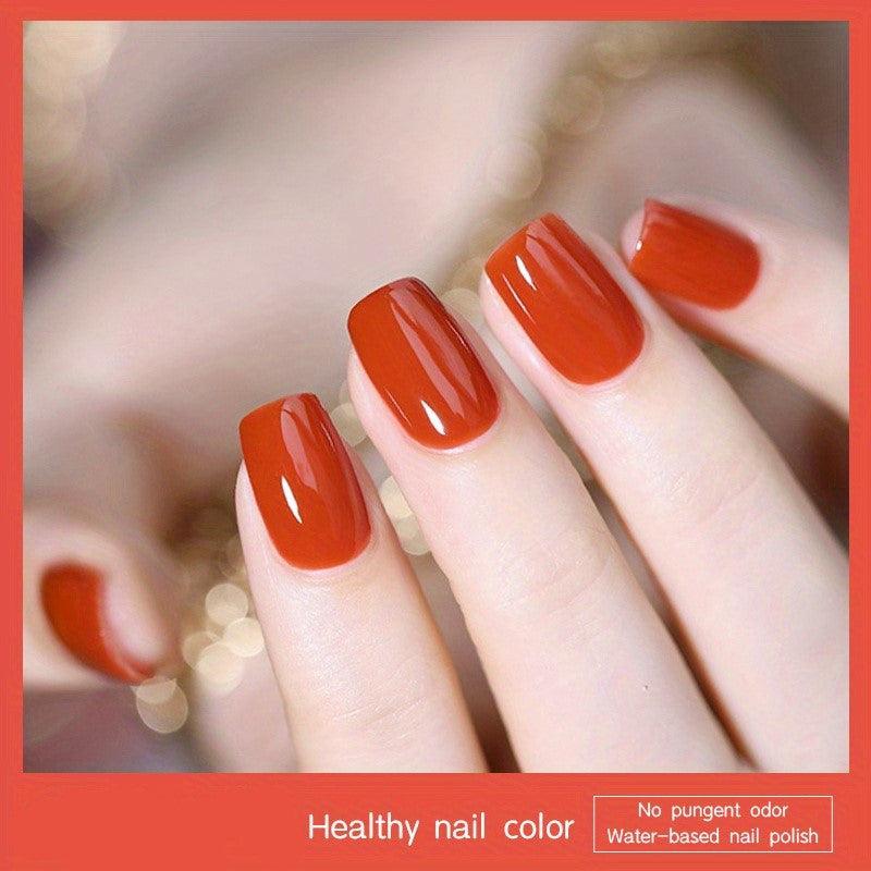 6 Colors Water Based Nail Polish Long Lasting Tearable Quick Drying Nail Gel