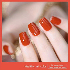 6 Colors Water Based Nail Polish Long Lasting Tearable Quick Drying Nail Gel
