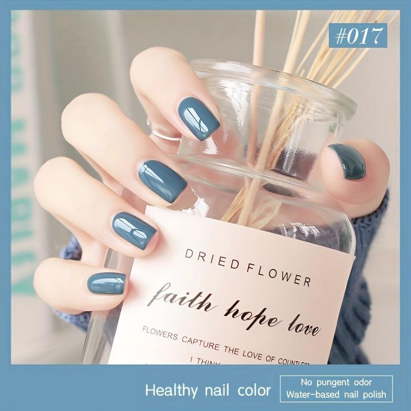 6 Colors Water Based Nail Polish Long Lasting Tearable Quick Drying Nail Gel