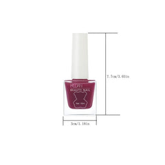 6pcs Water Based Nail Polish Set - Quick Drying Lasting Glossy Lacquer
