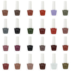 6pcs Water Based Nail Polish Set - Quick Drying Lasting Glossy Lacquer