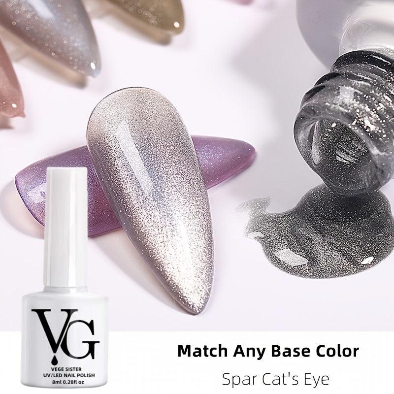 Reflective Glitter Gel Nail Polish with Chameleon Effect
