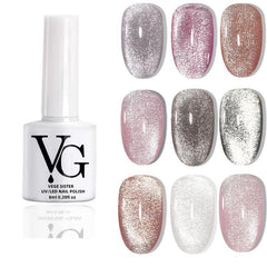 Reflective Glitter Gel Nail Polish with Chameleon Effect