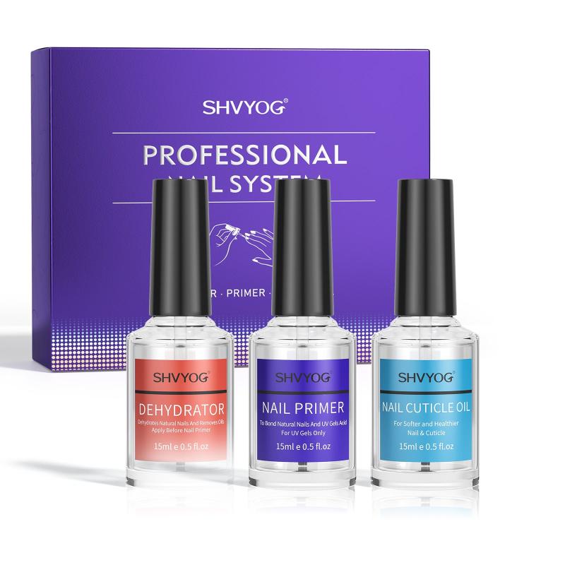 Professional Nail Kit with Dehydrator, Bond Primer, Cuticle Fast Air Dry