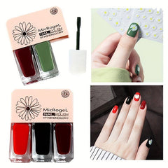 3pcs Peelable Water based Nail Polish Set Quick Drying Lasting Nail Lacquers
