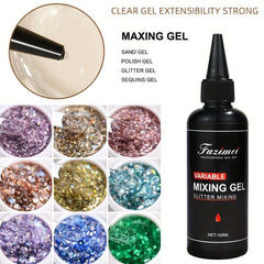 Mixing Gel Glitter Sequins Gel for Manicure DIY