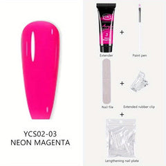 Nail Extension Gel Set with 24 Pcs Nail Tips