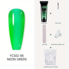 Nail Extension Gel Set with 24 Pcs Nail Tips