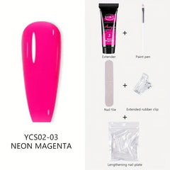 Nail Extension Gel Set with 24 Pcs Nail Tips