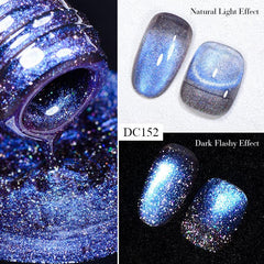 9D Cat Eye Gel Nail Polish Chameleon Magic Galaxy Effect Soak Off Varnish