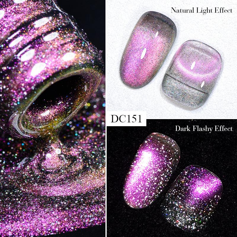 9D Cat Eye Gel Nail Polish Chameleon Magic Galaxy Effect Soak Off Varnish