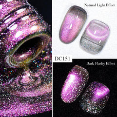 9D Cat Eye Gel Nail Polish Chameleon Magic Galaxy Effect Soak Off Varnish