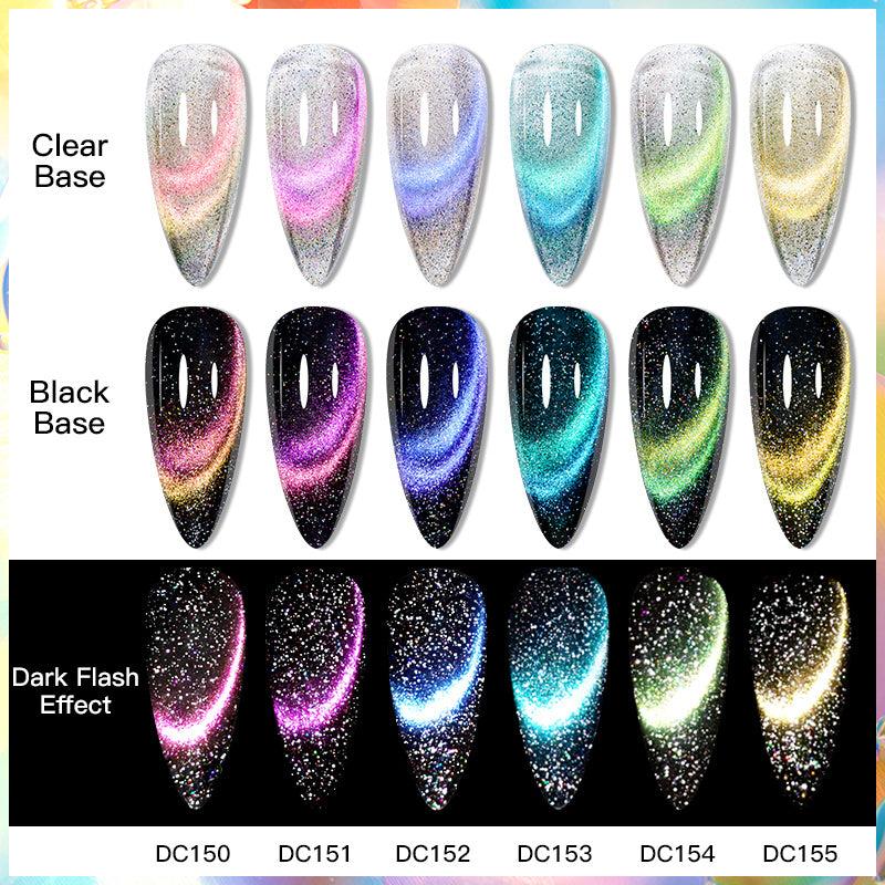 9D Cat Eye Gel Nail Polish Chameleon Magic Galaxy Effect Soak Off Varnish