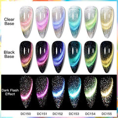 9D Cat Eye Gel Nail Polish Chameleon Magic Galaxy Effect Soak Off Varnish