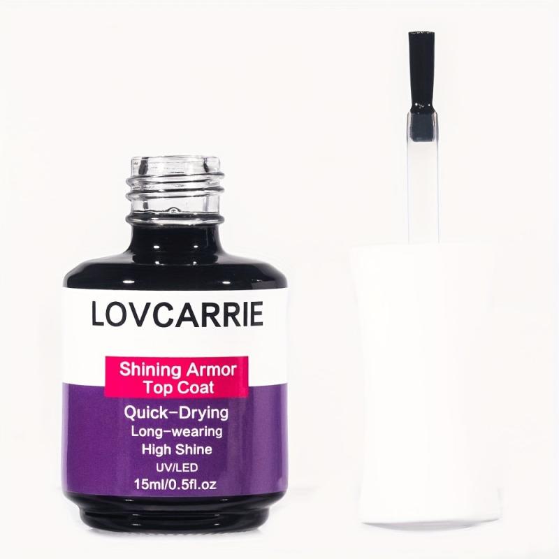 No Wipe Top Coat Gel Nail Polish High Gloss Shine Finish