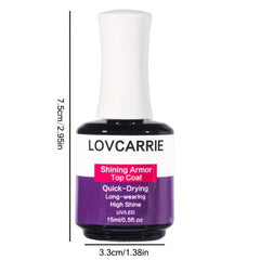No Wipe Top Coat Gel Nail Polish High Gloss Shine Finish