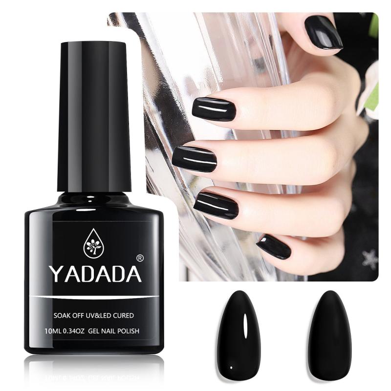 Red And Gel Nail Polish Set Long Lasting Quick Drying Formula No Wipe 10ml 2pcs