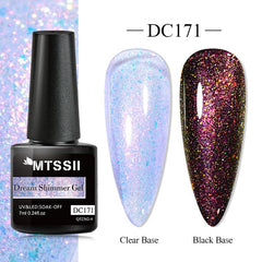 7ml Holographic Mermaid Nail Polish Glitter Gel Varnish Lacquer