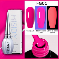 12 Colors Glow In Dark Gel Nail Polish Soak Off Bright Pink Green Yellow Sparkle