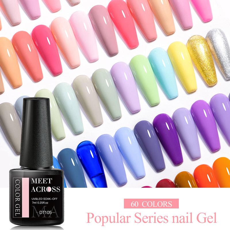 8pcs Neon Gel Nail Polish Set Bright Pink Yellow Green Long Lasting Varnish