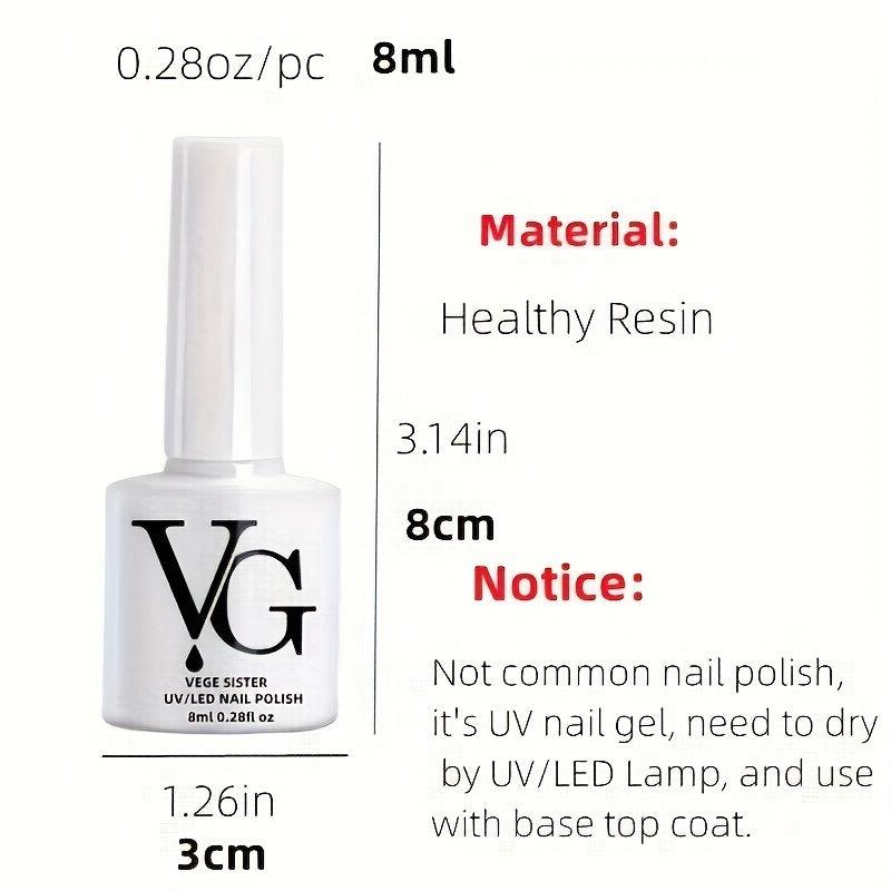 Glitter Gel Nail Polish with Sequins for Salon and Home Use