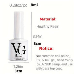Glitter Gel Nail Polish with Sequins for Salon and Home Use