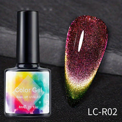 Diamond Cat Magnetic Gel Nail Polish Reflective Glitter 9D Holographic Gel