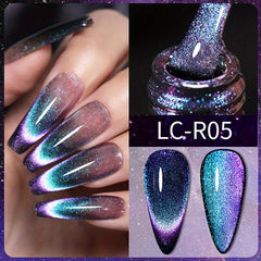 Diamond Cat Magnetic Gel Nail Polish Reflective Glitter 9D Holographic Gel