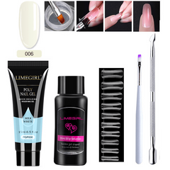 Poly Nail Gel Kit 5 In 1 Nail Extension Builder Gel For Starter