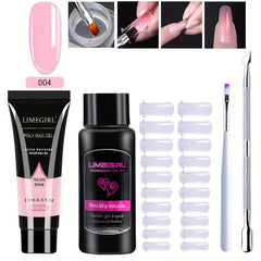 Poly Nail Gel Kit 5 In 1 Nail Extension Builder Gel For Starter