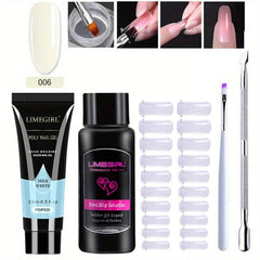 Poly Nail Gel Kit 5 In 1 Nail Extension Builder Gel For Starter