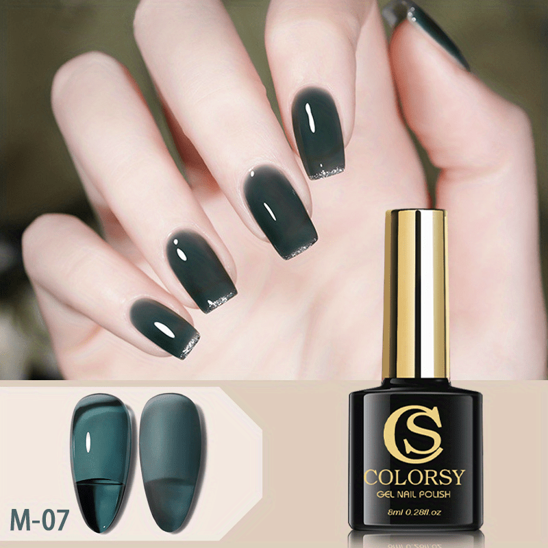 Translucent Tortoise Shell Jelly Crystal Gel Nail Polish