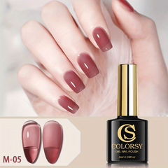 Translucent Tortoise Shell Jelly Crystal Gel Nail Polish