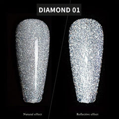 Cat Eye Gel Nail Polish Glitter UV Sequins Reflective Dust